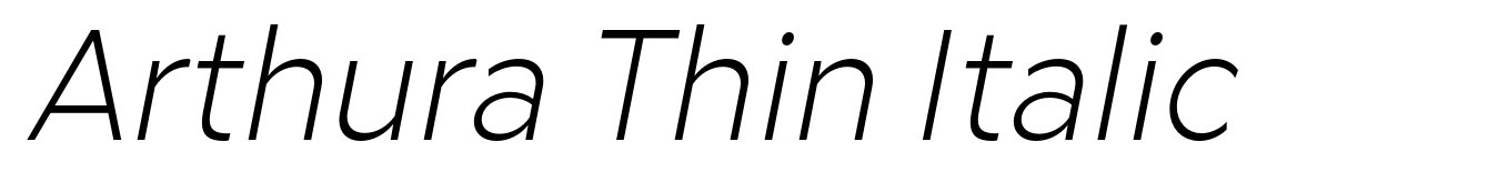 Arthura Thin Italic